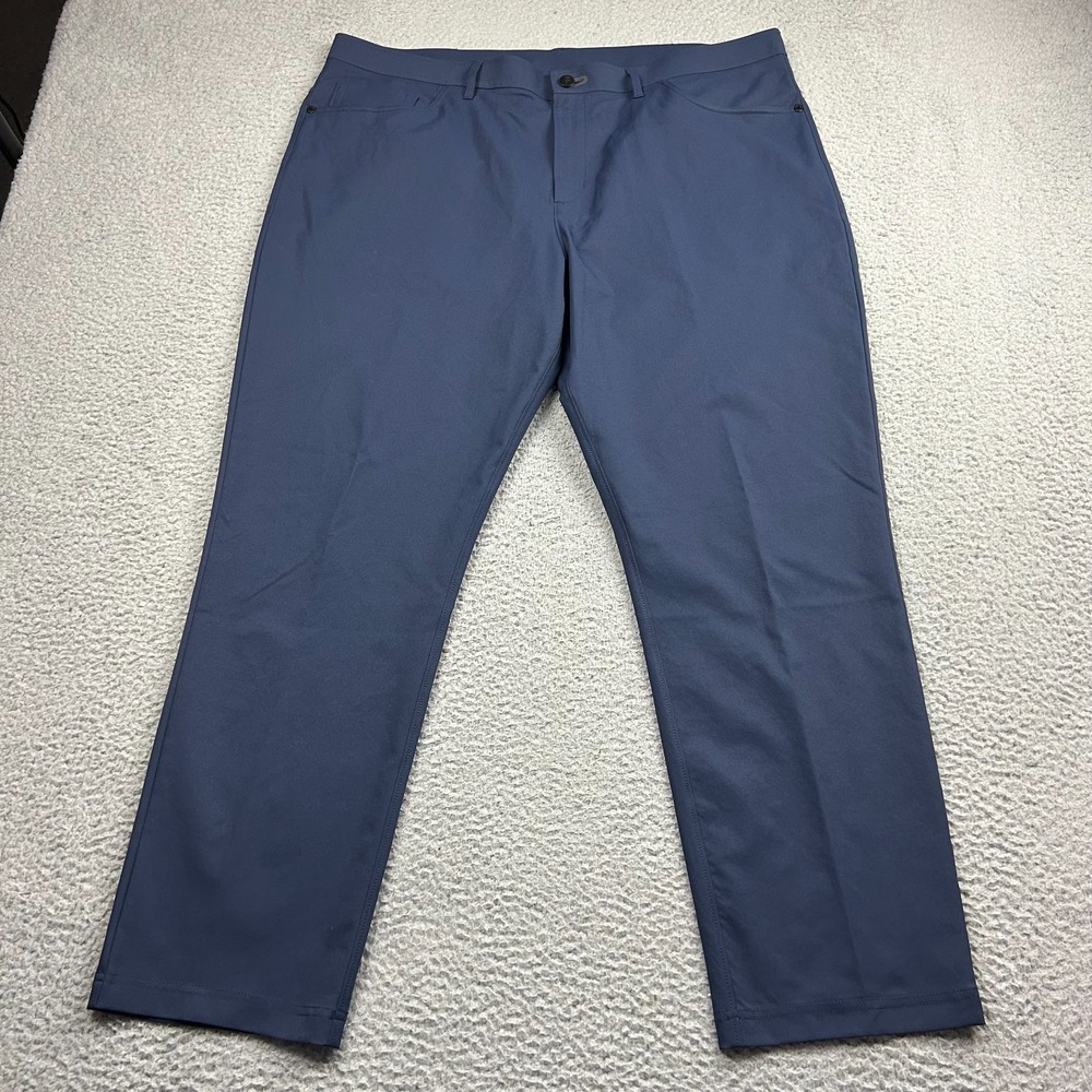 Public Rec Pants Men's 40x30 Blue Chino Dealmaker 5-Pocket Performance Stretch